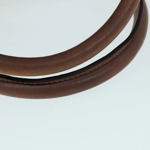 CELINE C Macadam Canvas Hand Bag PVC Leather Beige Auth 90593 - Picture 8 of 16